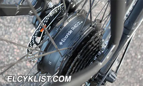 Ecoride R40-motorn på Ecoride Tripper 4 i närbild